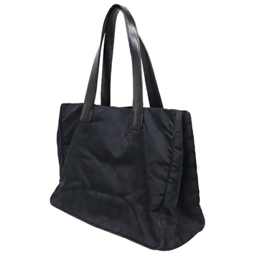 Chanel Shoulder Black Travel Tote Bag Line